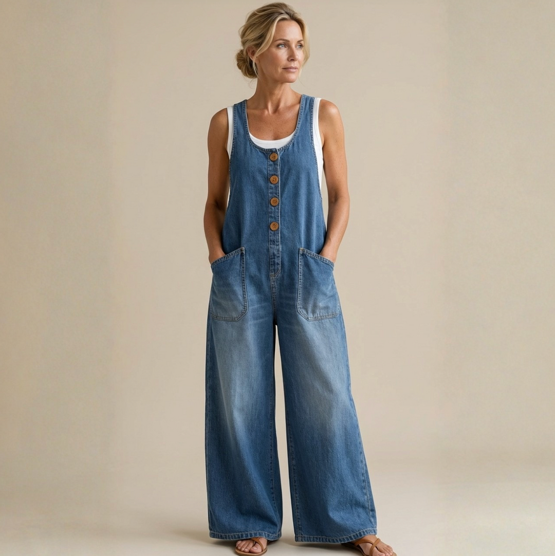 Denim overalls