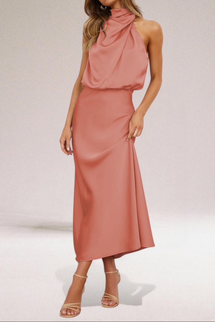 Giselle | Elegant Halter Neck Dress