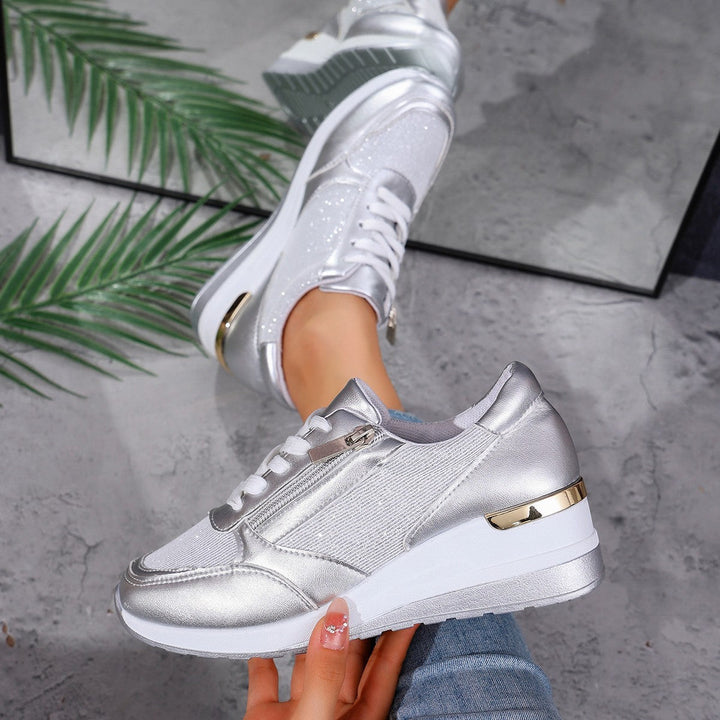 Mia | Lace-Up Side Sneakers