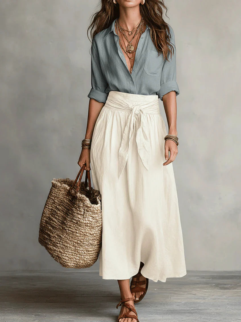 Martina | Elegant One-Shoulder Maxi Dress