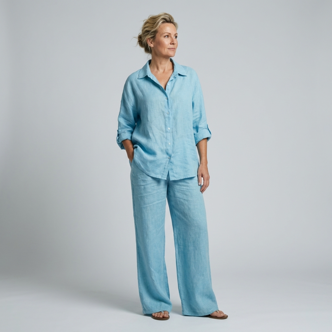 Lara Linen Shirt Suit