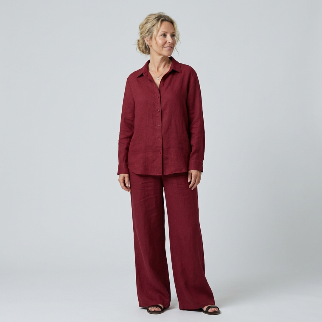 Lara Linen Shirt Suit