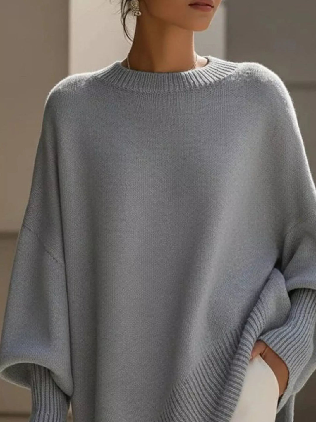 Isabella | Ribbed Sleeve Oversized Sweater