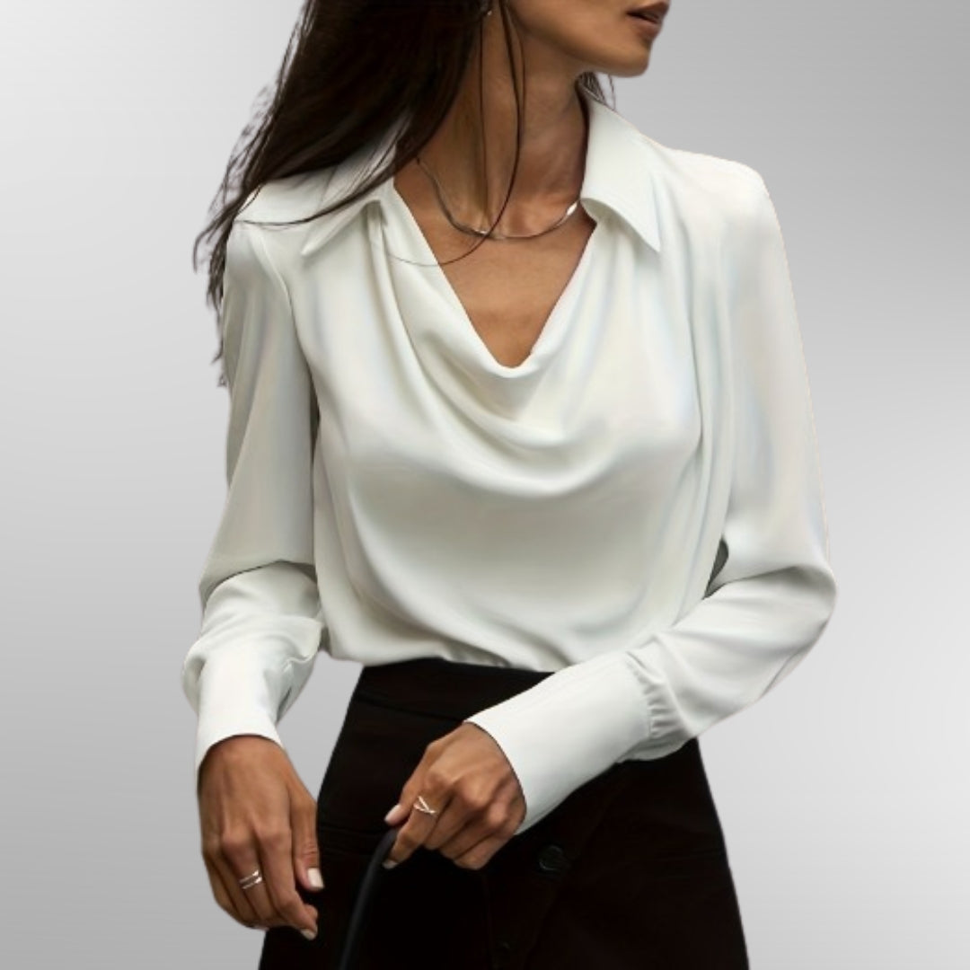 Jamie | Elegant Satin Blouse