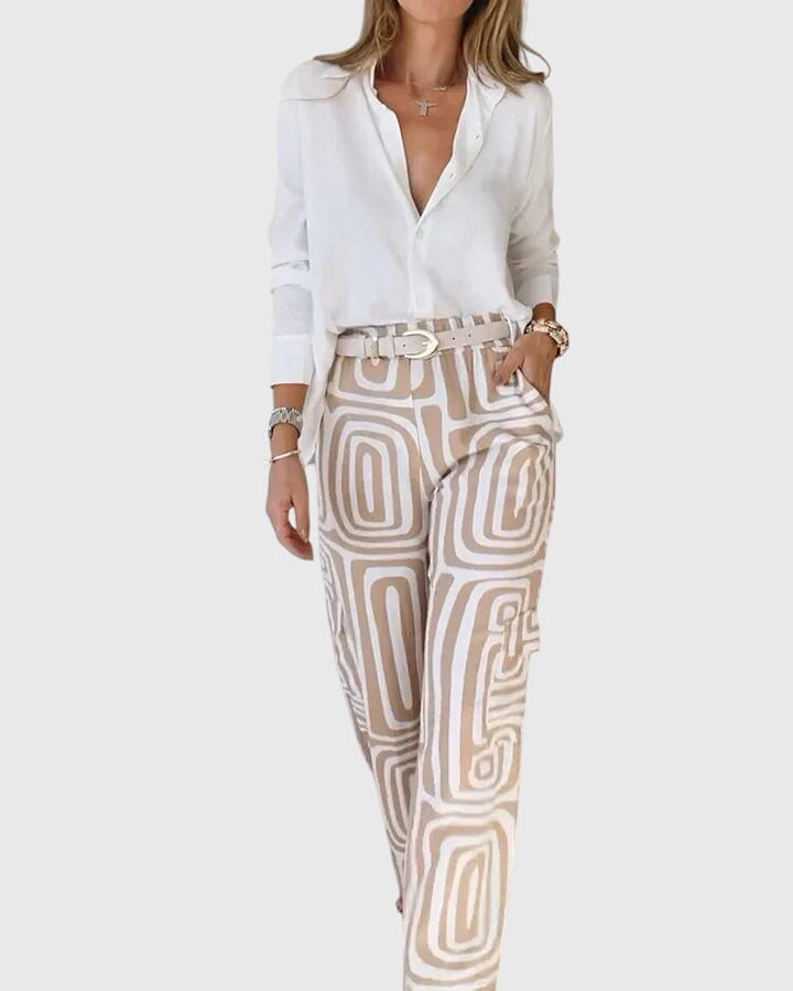 Jamie | Stylish Pants + Free Blouse & Belt