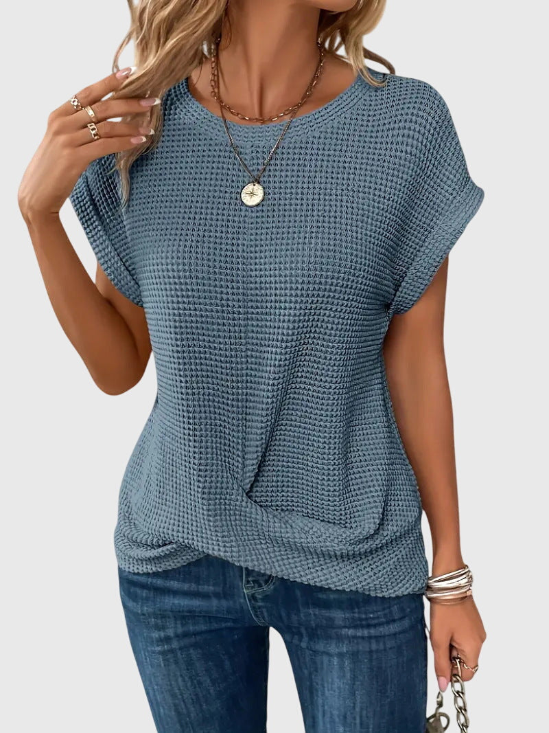 Jamie | Elegant Blouse with Crew Neck