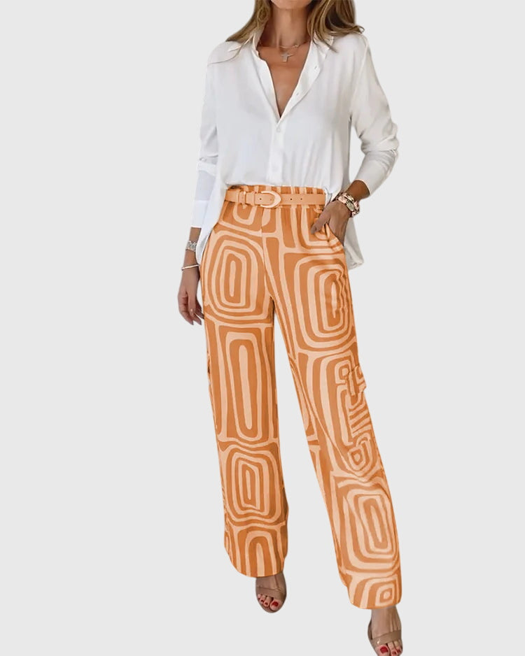 Jamie | Stylish Pants + Free Blouse & Belt
