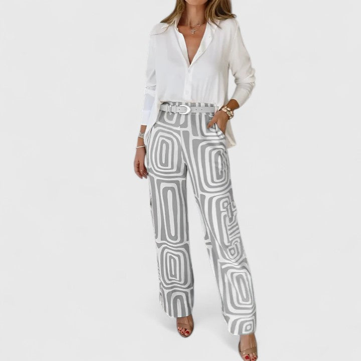Jamie | Elegant Two-Piece Set (Includes a Free Belt)