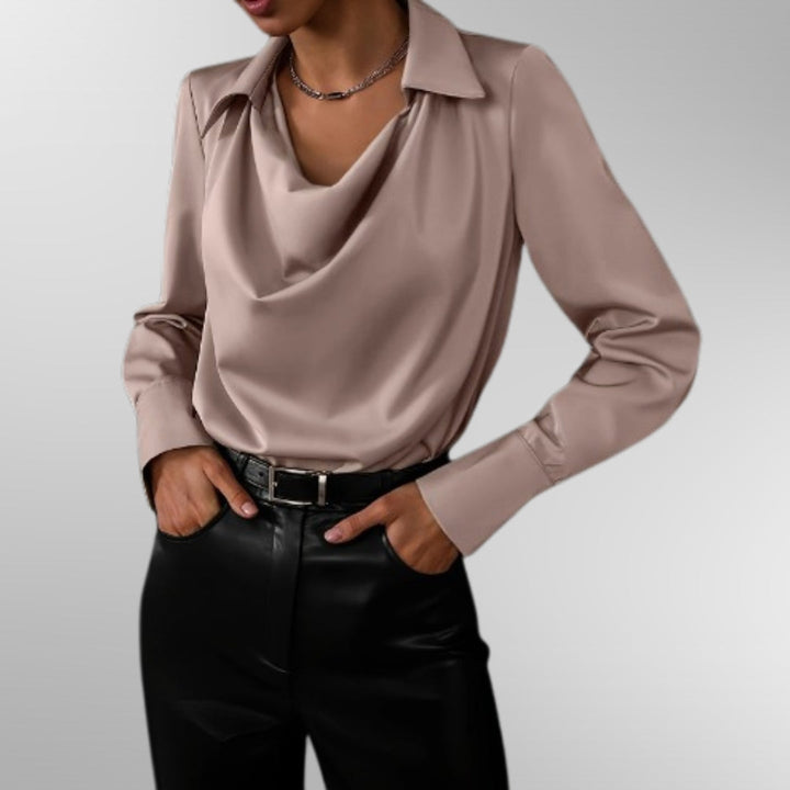 Jamie | Elegant Satin Blouse