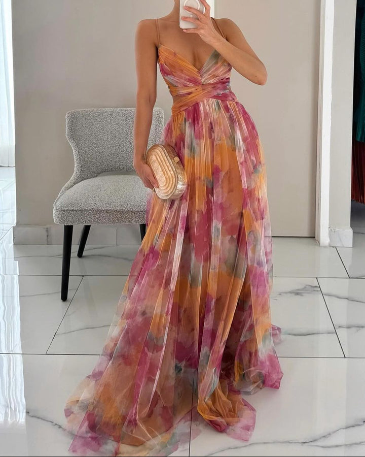 Giselle | Enchanting Maxi Dress with Floral Print