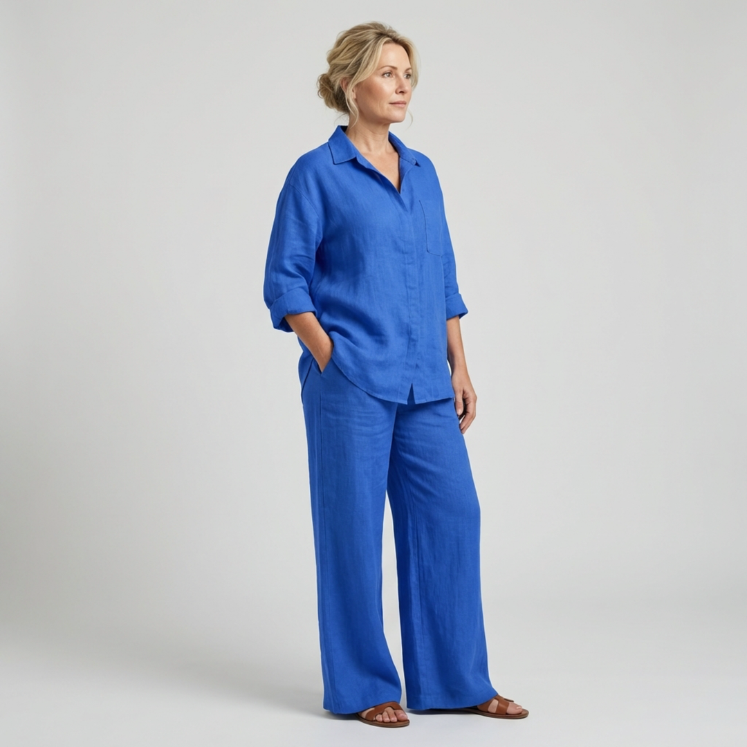 Lara Linen Shirt Suit