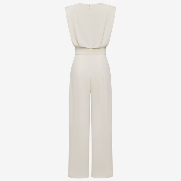Ariia | Sculptural Wide-Leg Tailored Jumpsuit