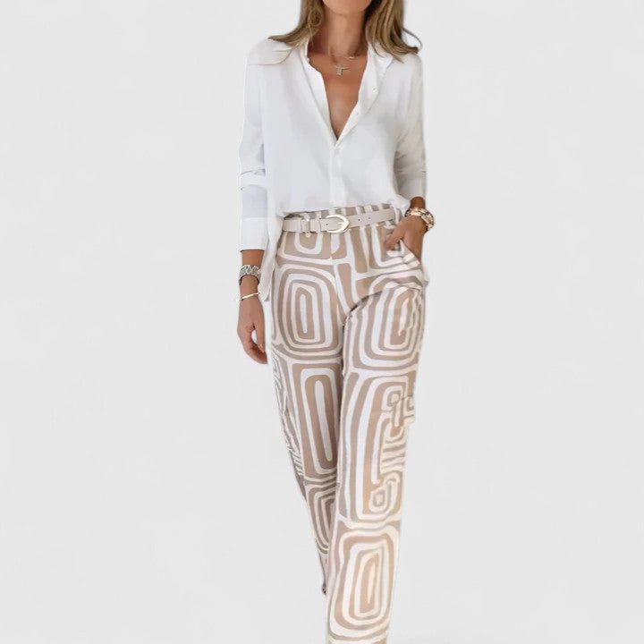 Jamie | Elegant Two-Piece Set (Includes a Free Belt)
