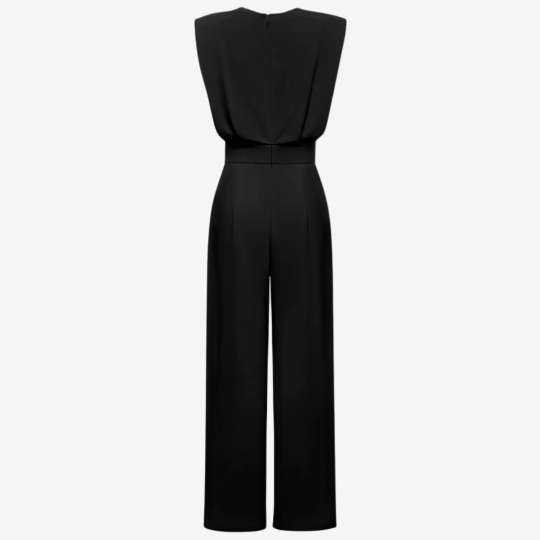Ariia | Sculptural Wide-Leg Tailored Jumpsuit