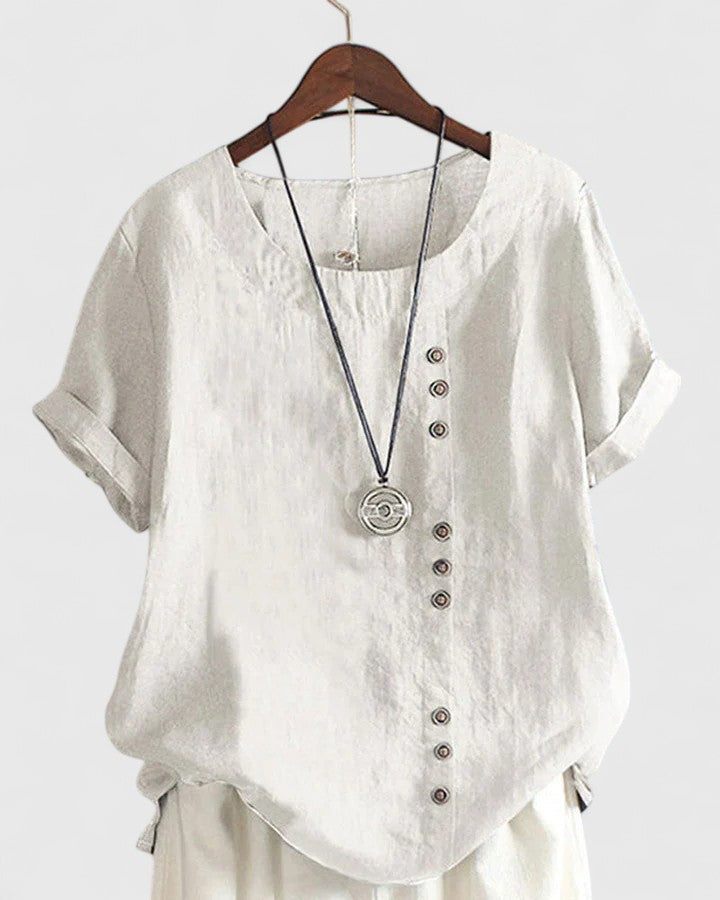 Jamie | Comfortable Short Sleeve Blouse