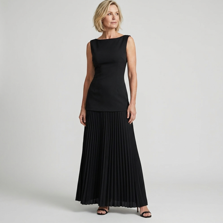 Jane | Pleated Maxi Dress
