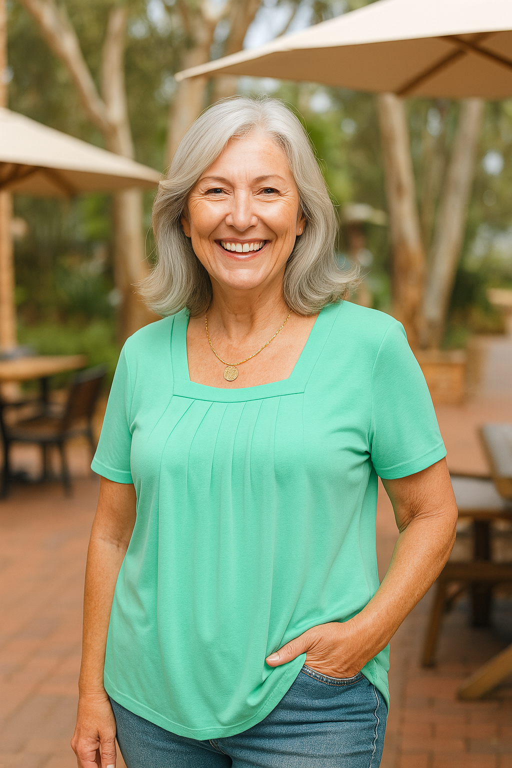 Natashia | Pleated Comfort Top - Everyday confidence