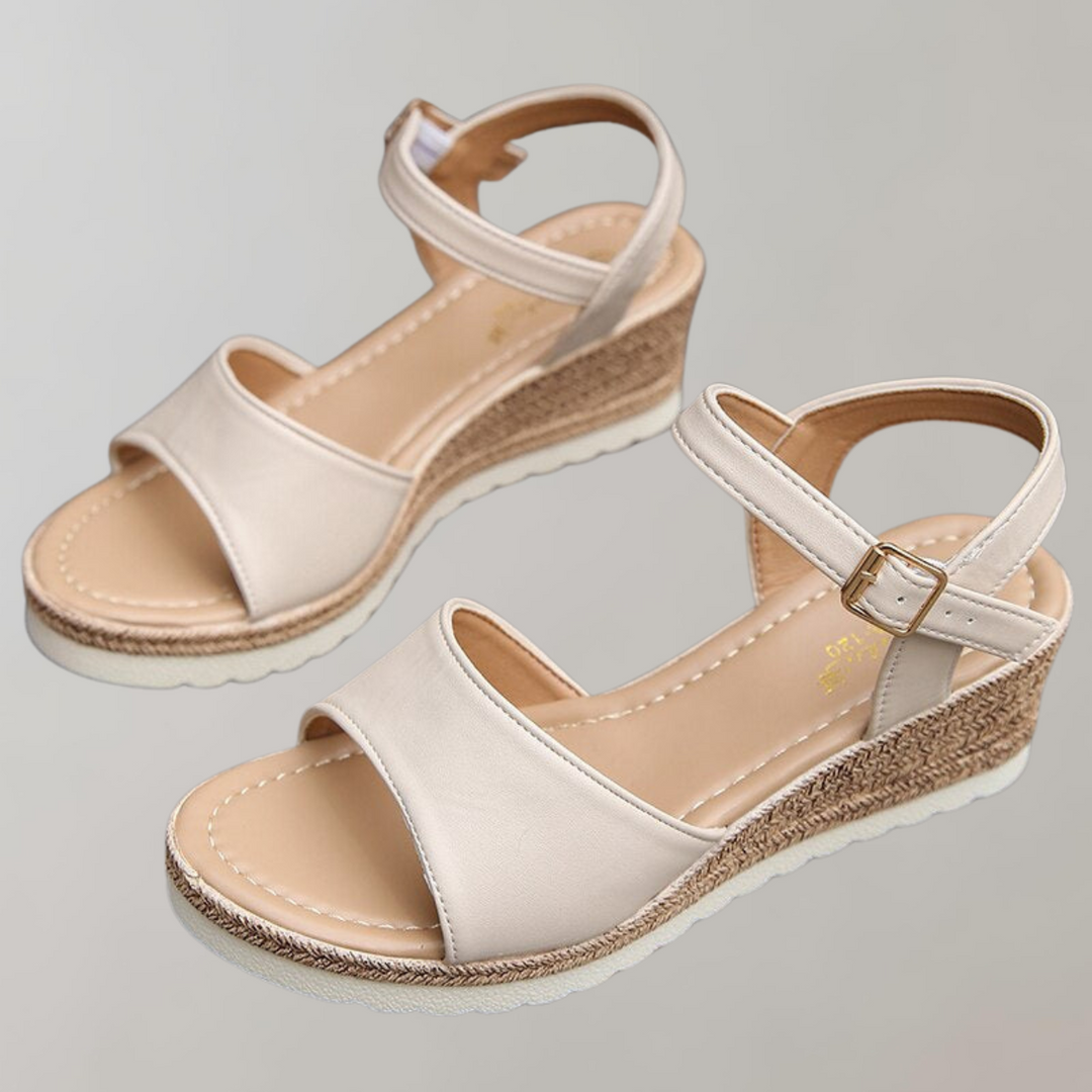 Delphine | Orthopedic Wedge Sandals - Adjustable Straps Breathable
