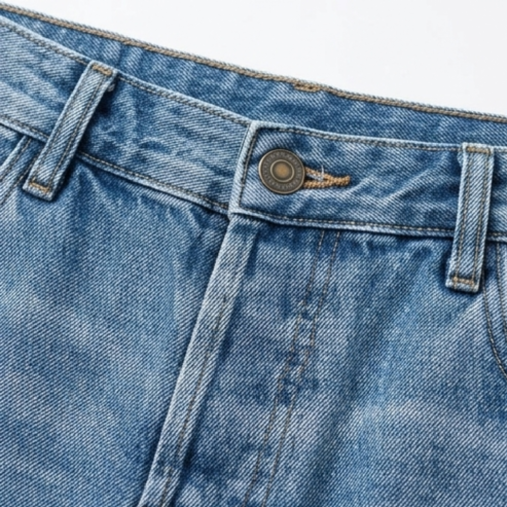Vivara | Retro Fringed Cropped Straight Leg Jeans