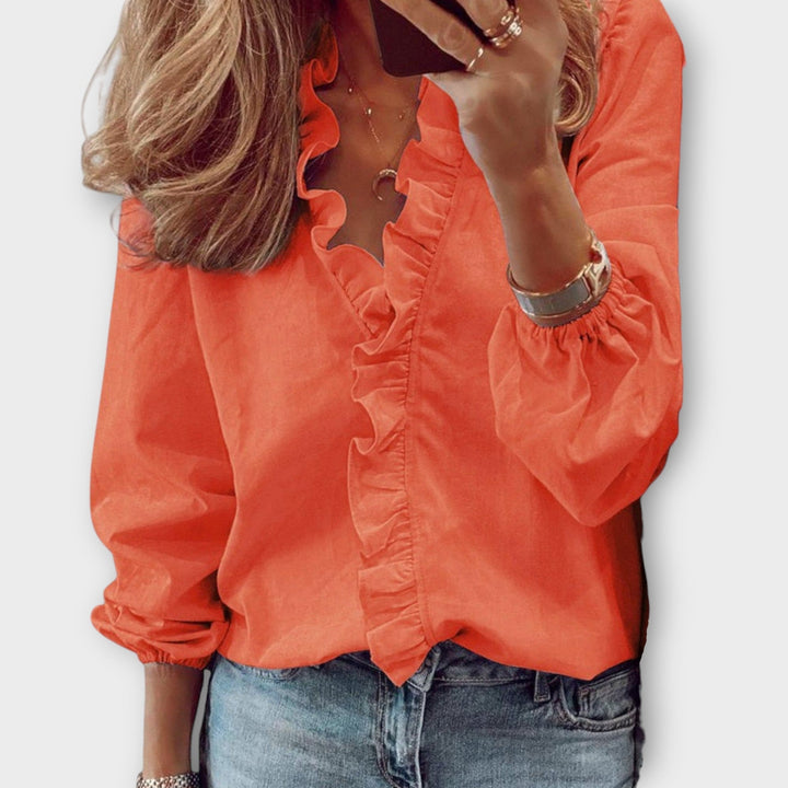 Jamie | Elegant Ruffled Blouse