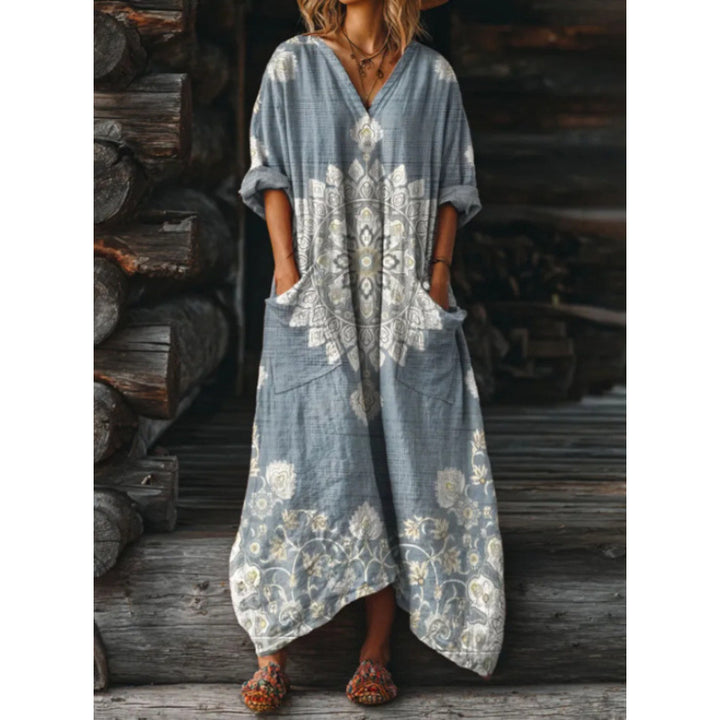 Evelyn | Vintage-Inspired Long Sleeve Casual Dress