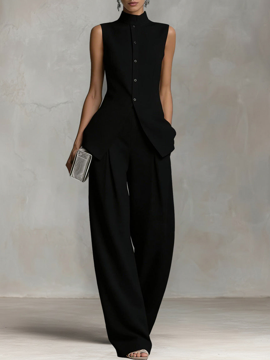 Taylor | Women's Sleeveless High Neck Two Piece Set