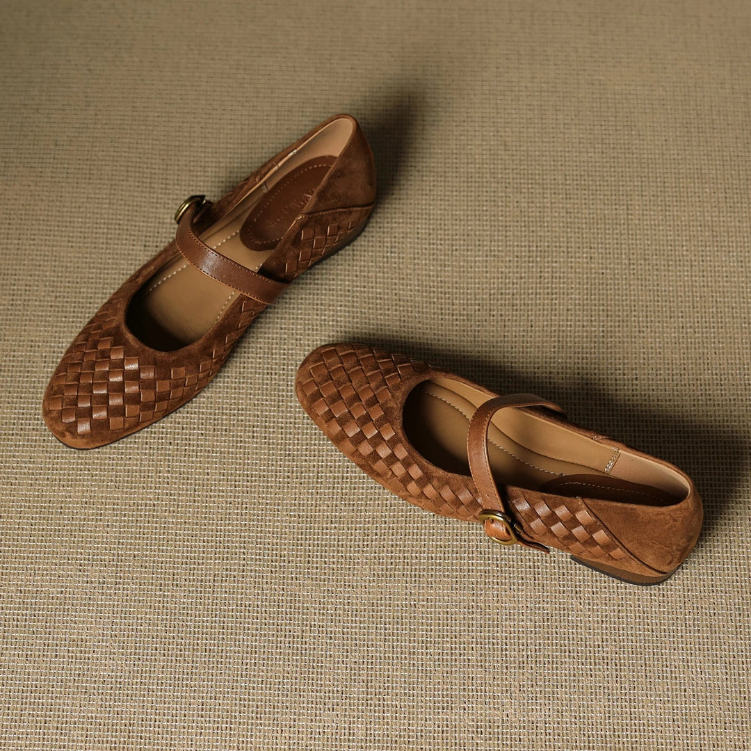 Elara Leather Mary Janes