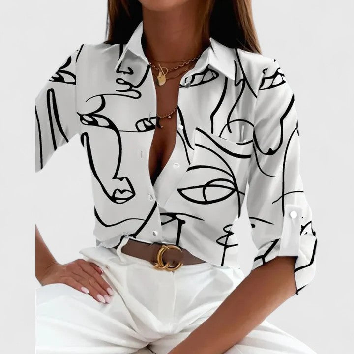 Jamie | Elegant Long Sleeve Blouse