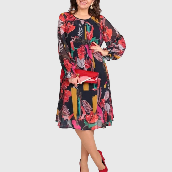 Florinda™ Elegant Floral Dress