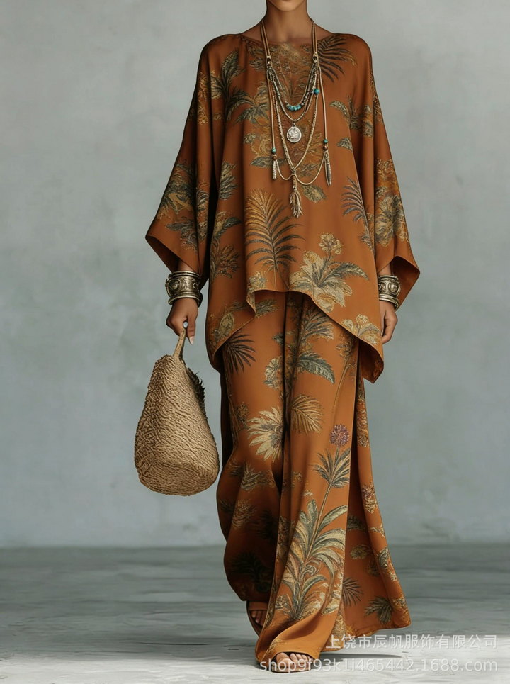 Célina™ | Elegant Linen Two-Piece Set