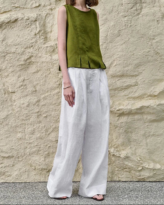 Deborah | Elegant Pleated-Hem Artisan Blouse