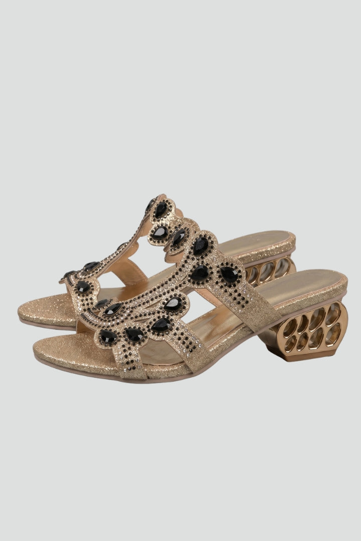 Audrey | Women's Sandals with Adjustable Straps and Embellished Upper