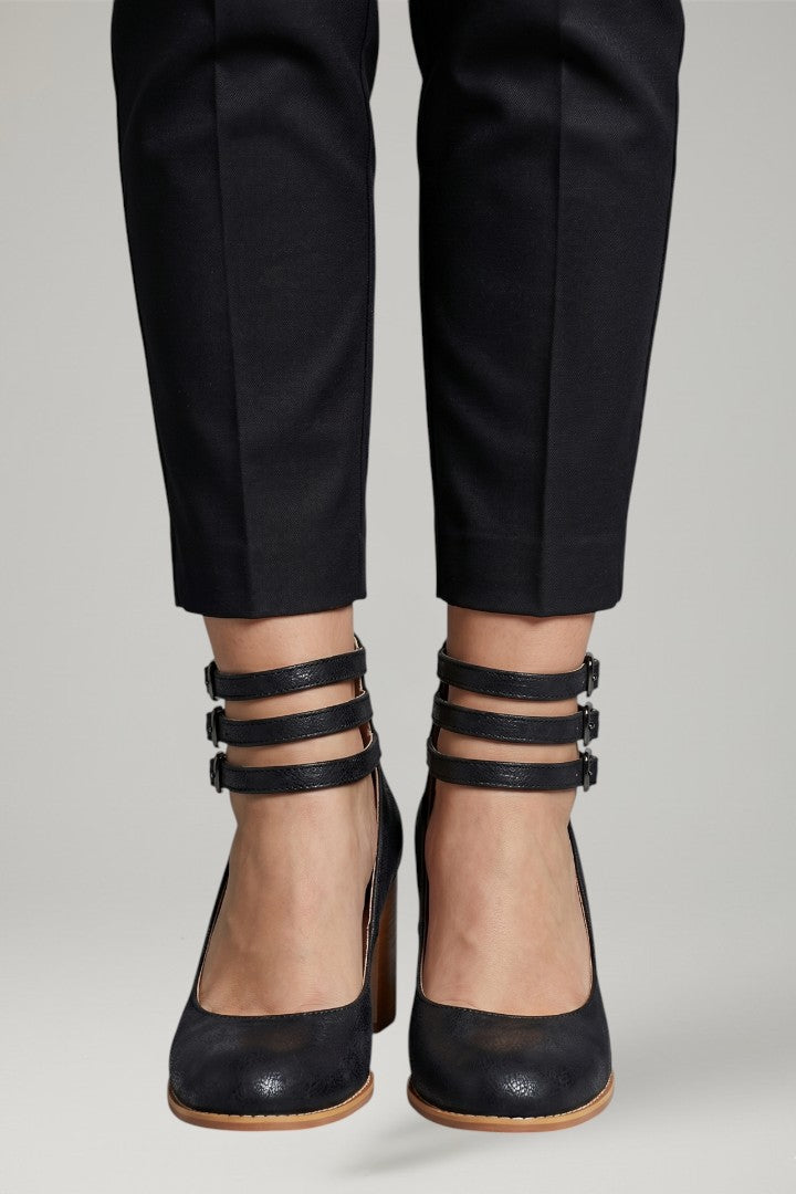 Leah | Women's Sandals with Ankle Strap and Block Heel