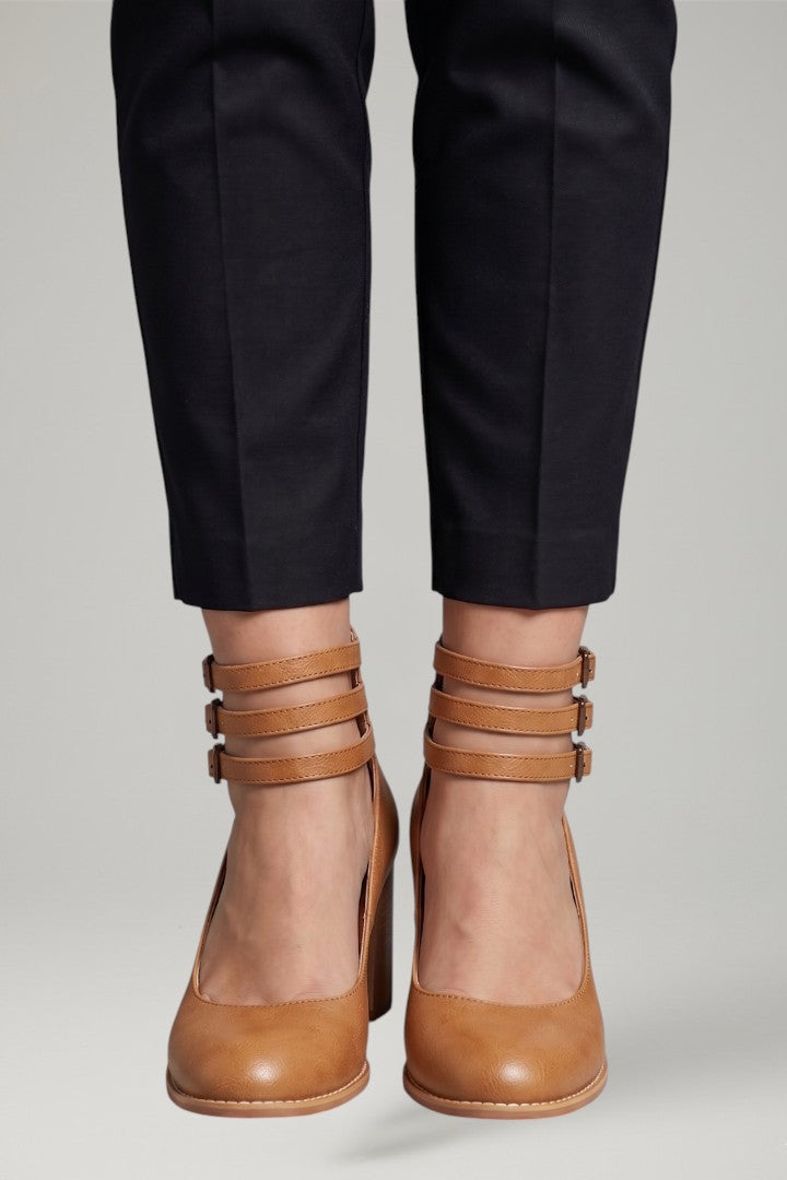 Leah | Women's Sandals with Ankle Strap and Block Heel