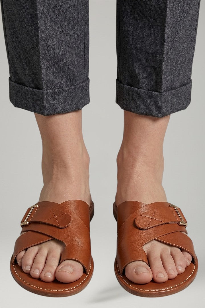Natalie | Women's Sandals with Toe Loop and Adjustable Strap