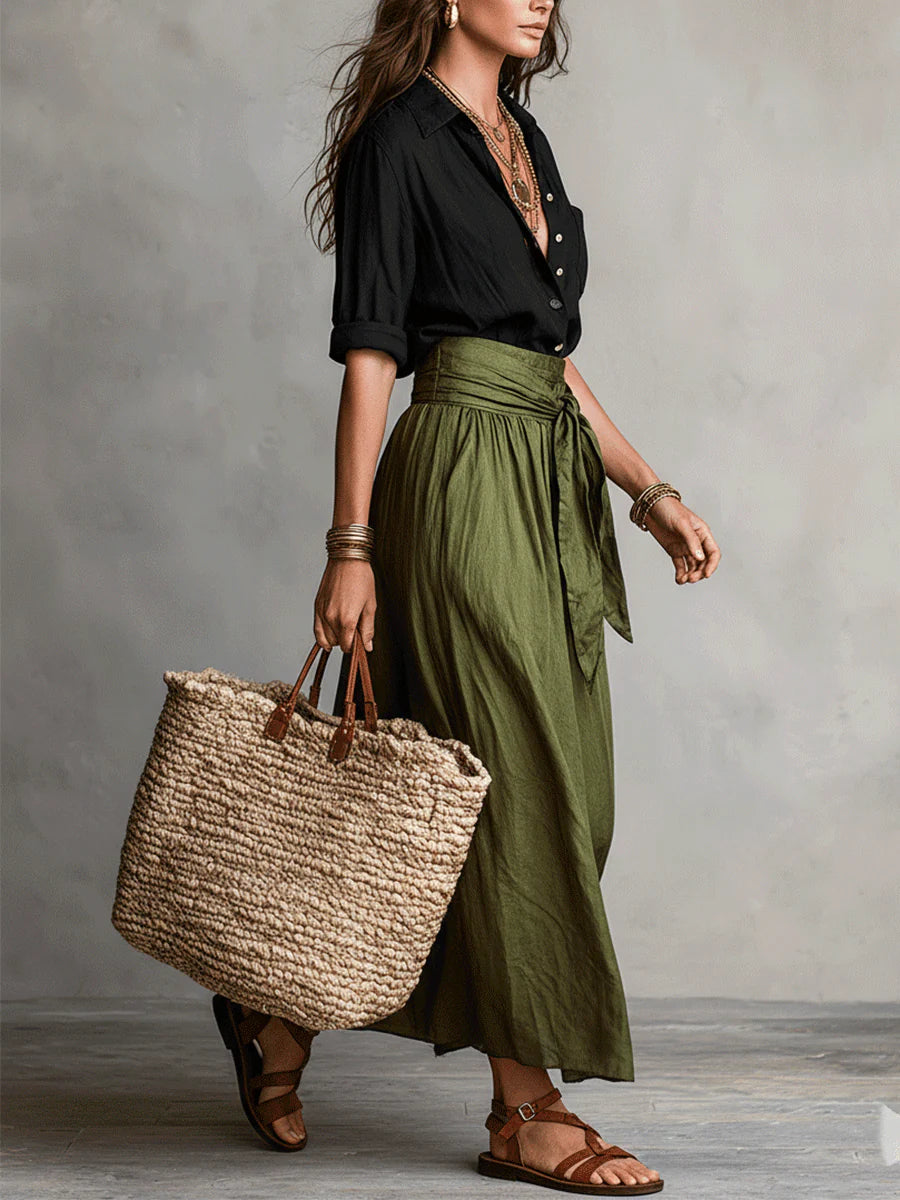 Martina | Elegant One-Shoulder Maxi Dress
