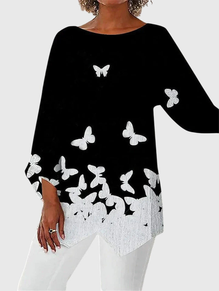 Jamie | Elegant Crew Neck Top