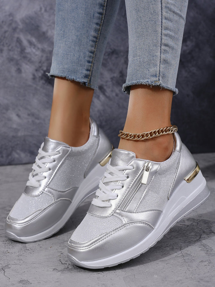 Mia | Lace-Up Side Sneakers