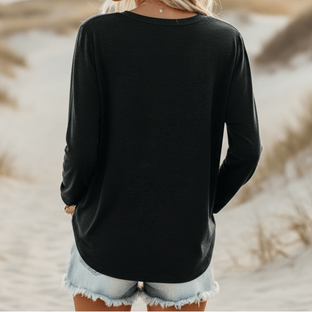 Giselle | Casual Long Sleeve Shirt with Pocket