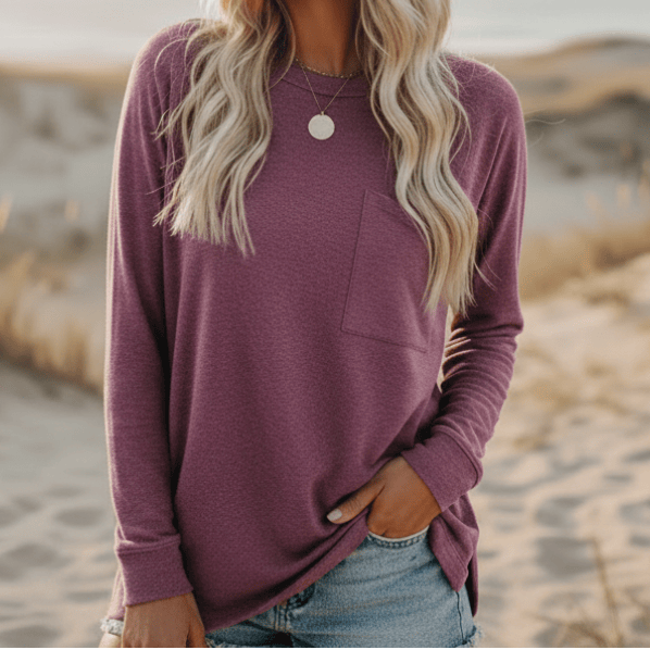 Giselle | Casual Long Sleeve Shirt with Pocket