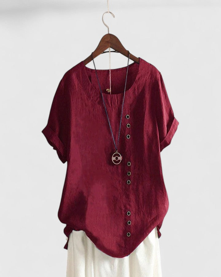 Jamie | Comfortable Short Sleeve Blouse
