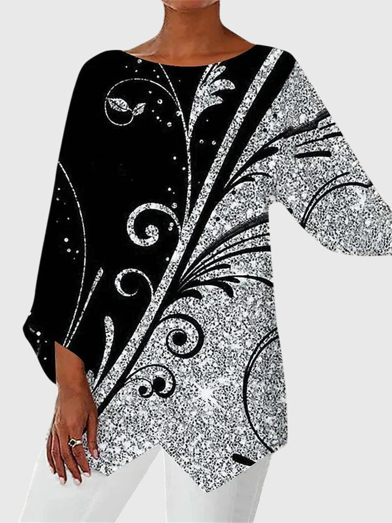 Jamie | Elegant Crew Neck Top