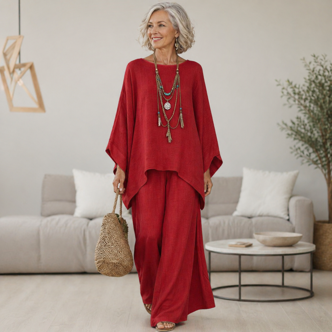 Celeste™ | Elegant Linen Two-Piece Set