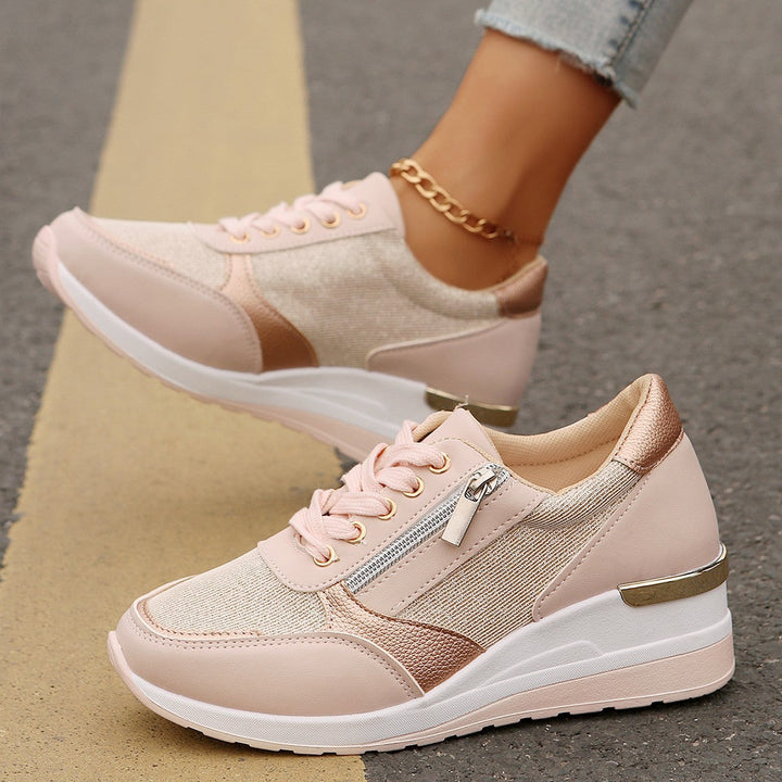 Mia | Lace-Up Side Sneakers