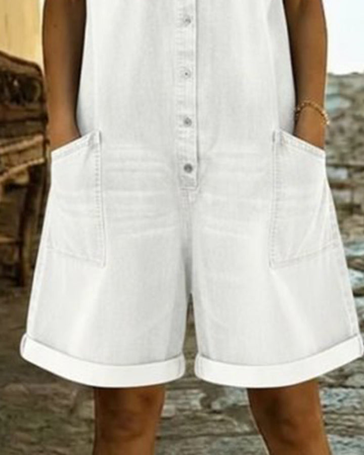 Delya | Short Sleeve Playsuit Dress.