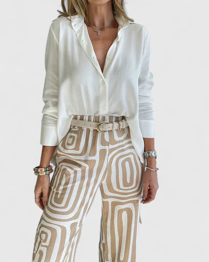 Jamie | Elegant Two-Piece Set (Includes a Free Belt)