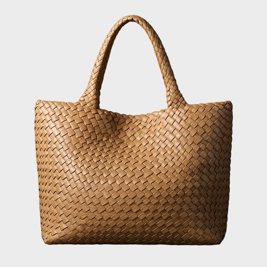 Yana Handwoven Leather Tote