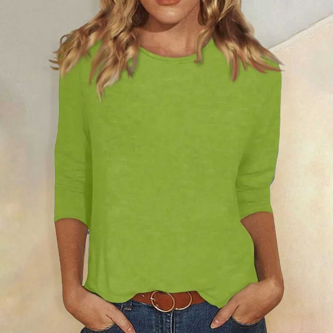 Stella | Women's Crew Neck 3/4 Sleeve Top