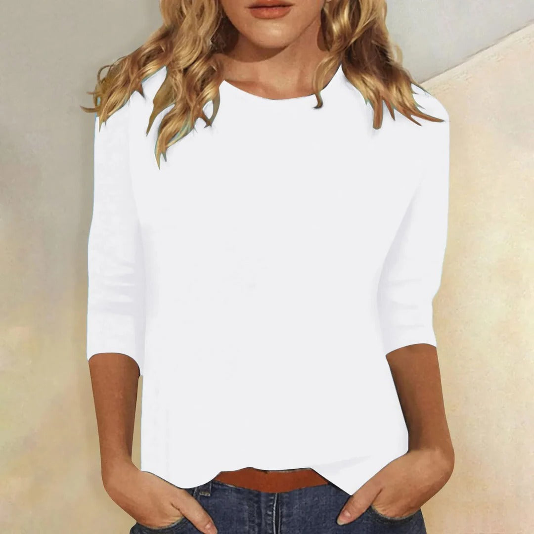 Stella | Women's Crew Neck 3/4 Sleeve Top