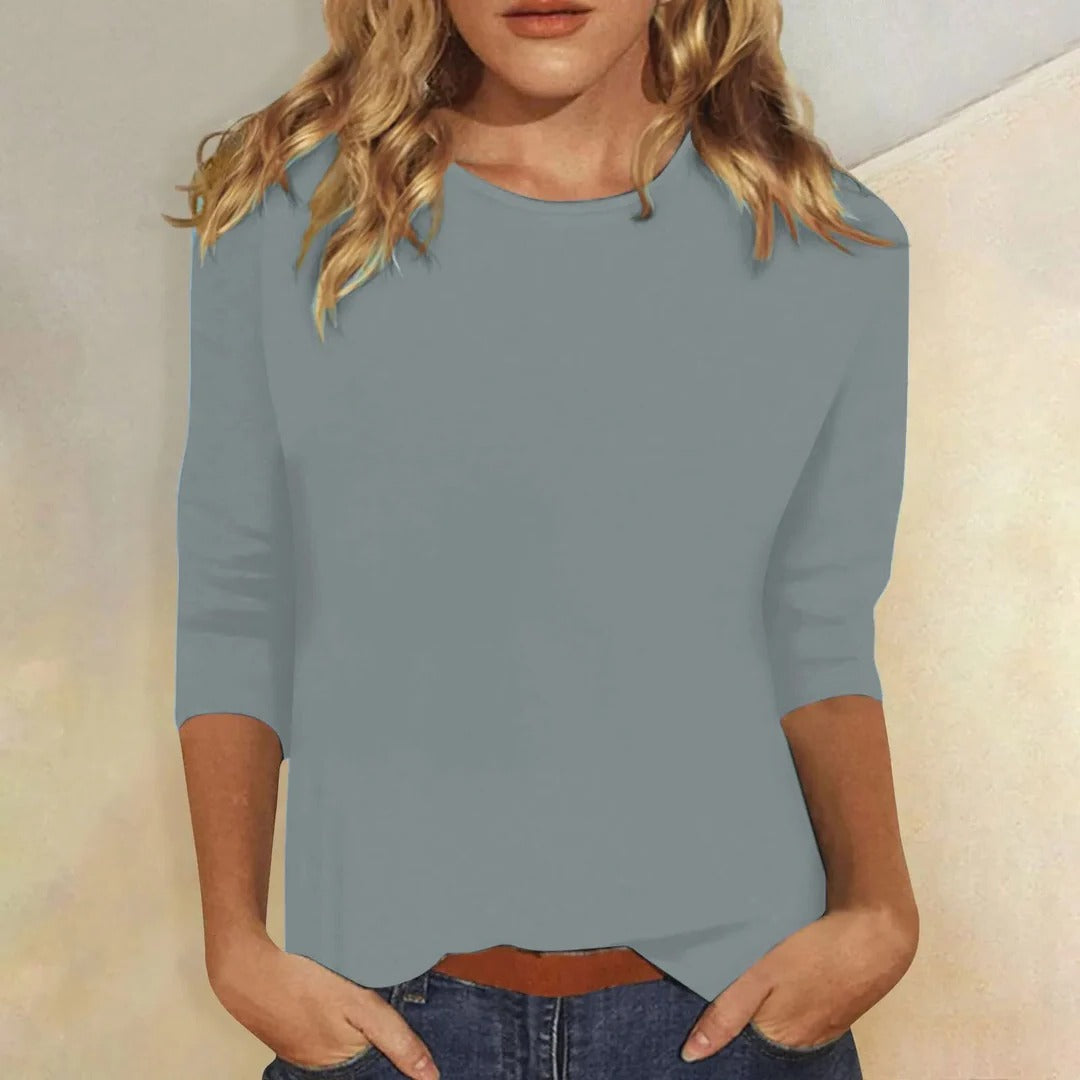 Stella | Women's Crew Neck 3/4 Sleeve Top